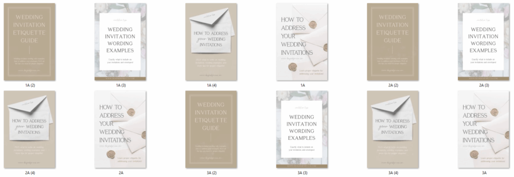 An example of 12 variations of pins for a blog post