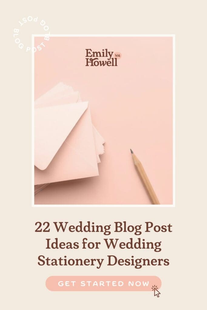 22 wedding blog post ideas for stationery designers