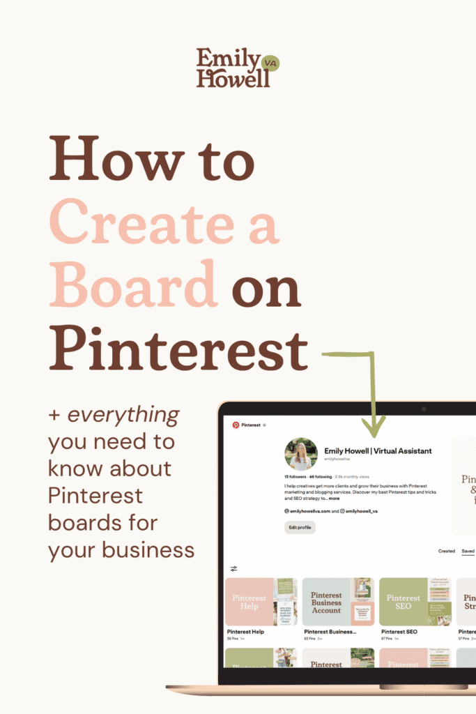 How to create a board on Pinterest for your business