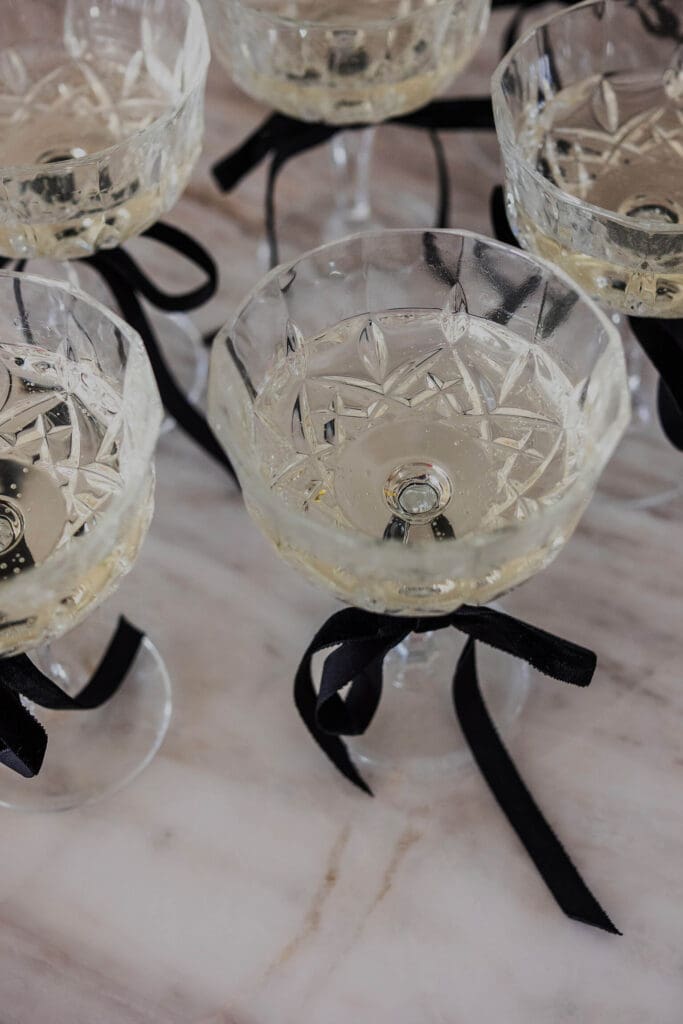 Stock photo of a champagne glass, perfect for wedding vendors
