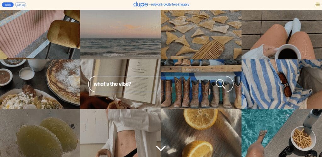 Free stock photo website for entrepreneurs: Dupe