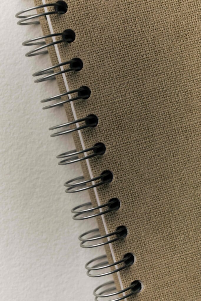 Stock photo of a notebook